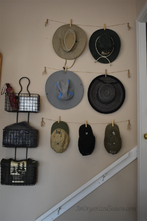 new decoration and functional hat mounts, basics for organizing garage items like umbrella etc