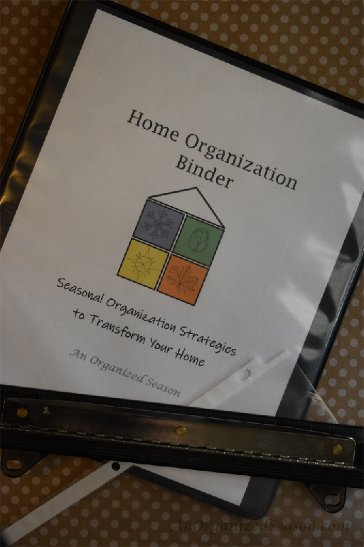 Home Organization Binder that you can make for organizing your home.