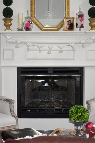 Valentine's Decor for Mantel and Home An Organized Season
