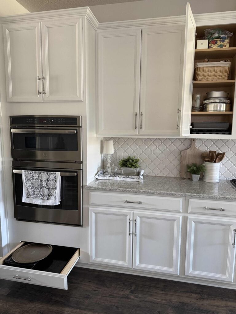 Baking zone in a kitchen. 