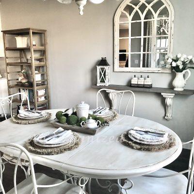 Kitchen Table and Chairs Painted With Chalk Paint