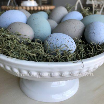 How to Make Speckled Eggs for Spring Decor