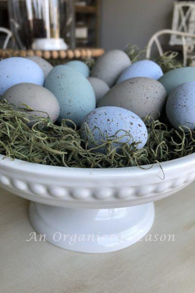 How to make speckled eggs for Spring decor