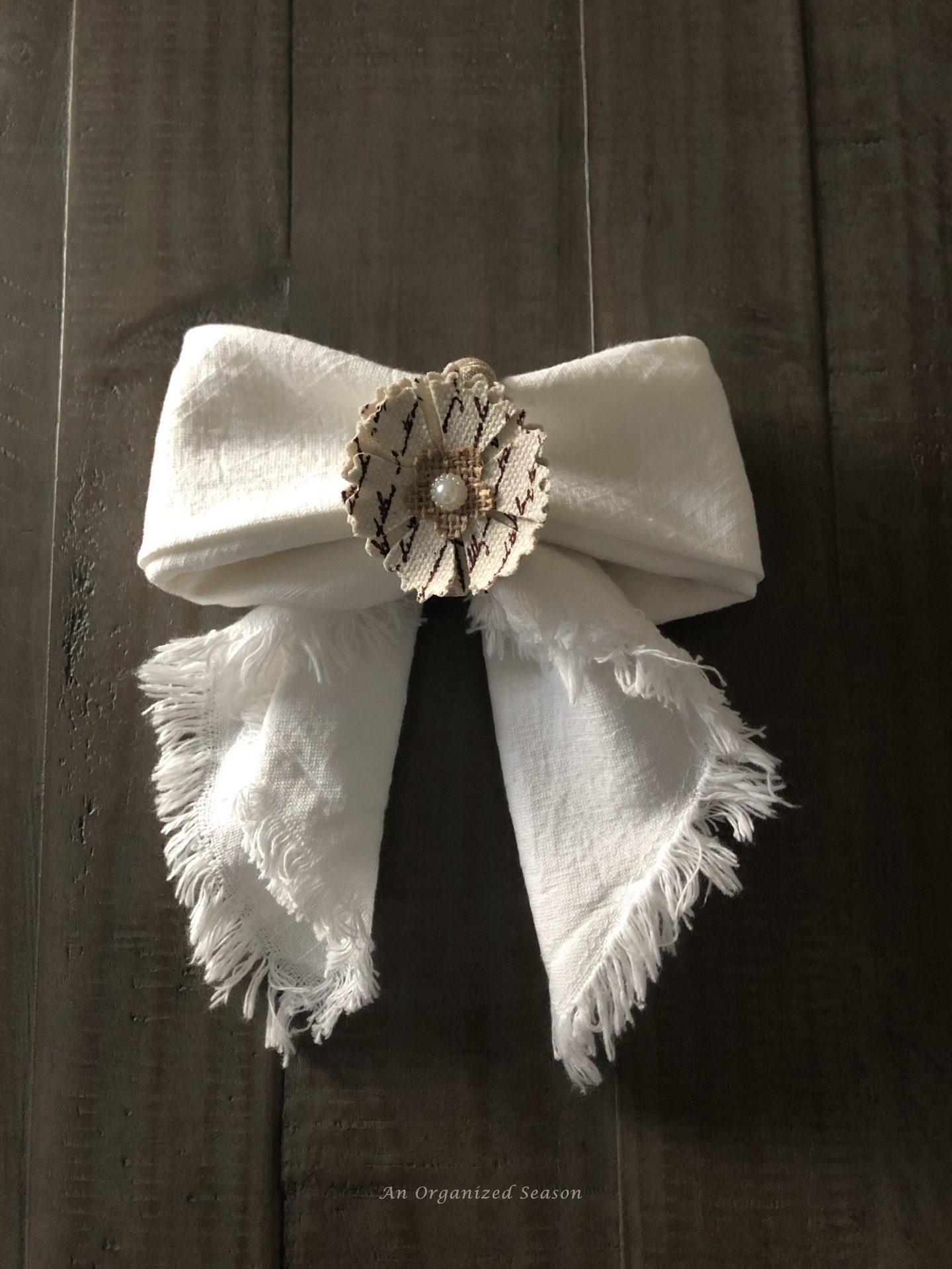 How to Create Inexpensive Floral Napkin Rings - An Organized Season