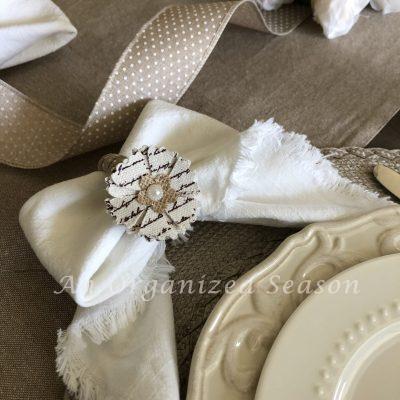 How to Create Inexpensive Floral Napkin Rings