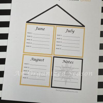 How to Make Summer Home Organization Goals