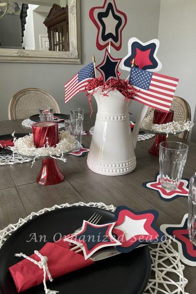 A patriotic table!