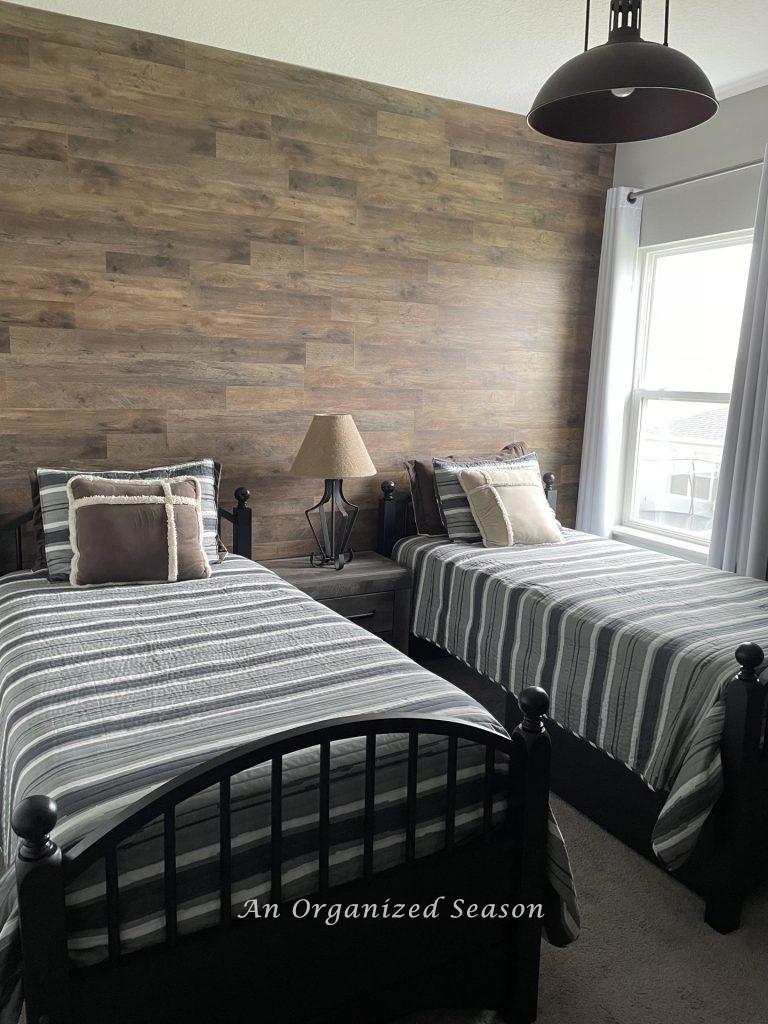 Wood feature wall