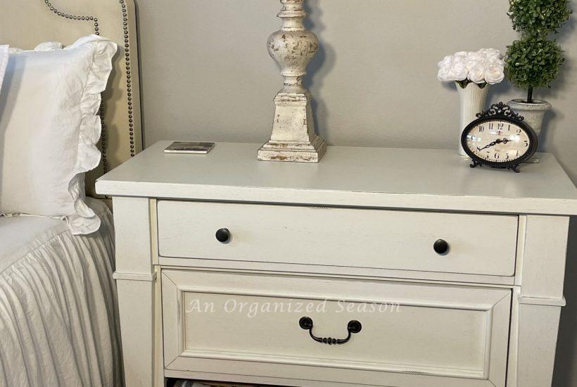 Organize Your Master Bedroom with help from AnOrganizedSeason.com