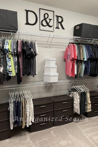 Organize your master closet on a budget