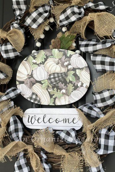 Learn how to update old decor to make a new wreath