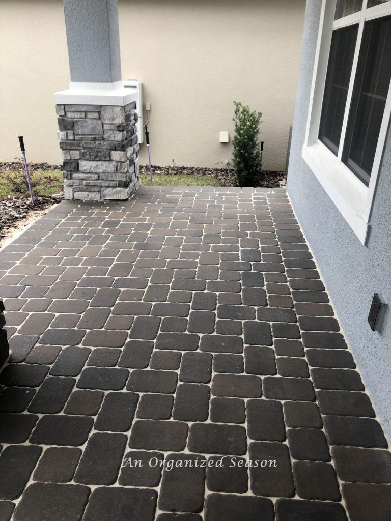 A clean front porch ready to decorate for fall.