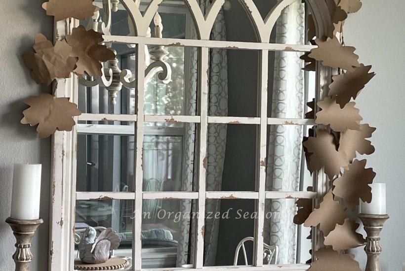 Learn to make a paper leaf garland.