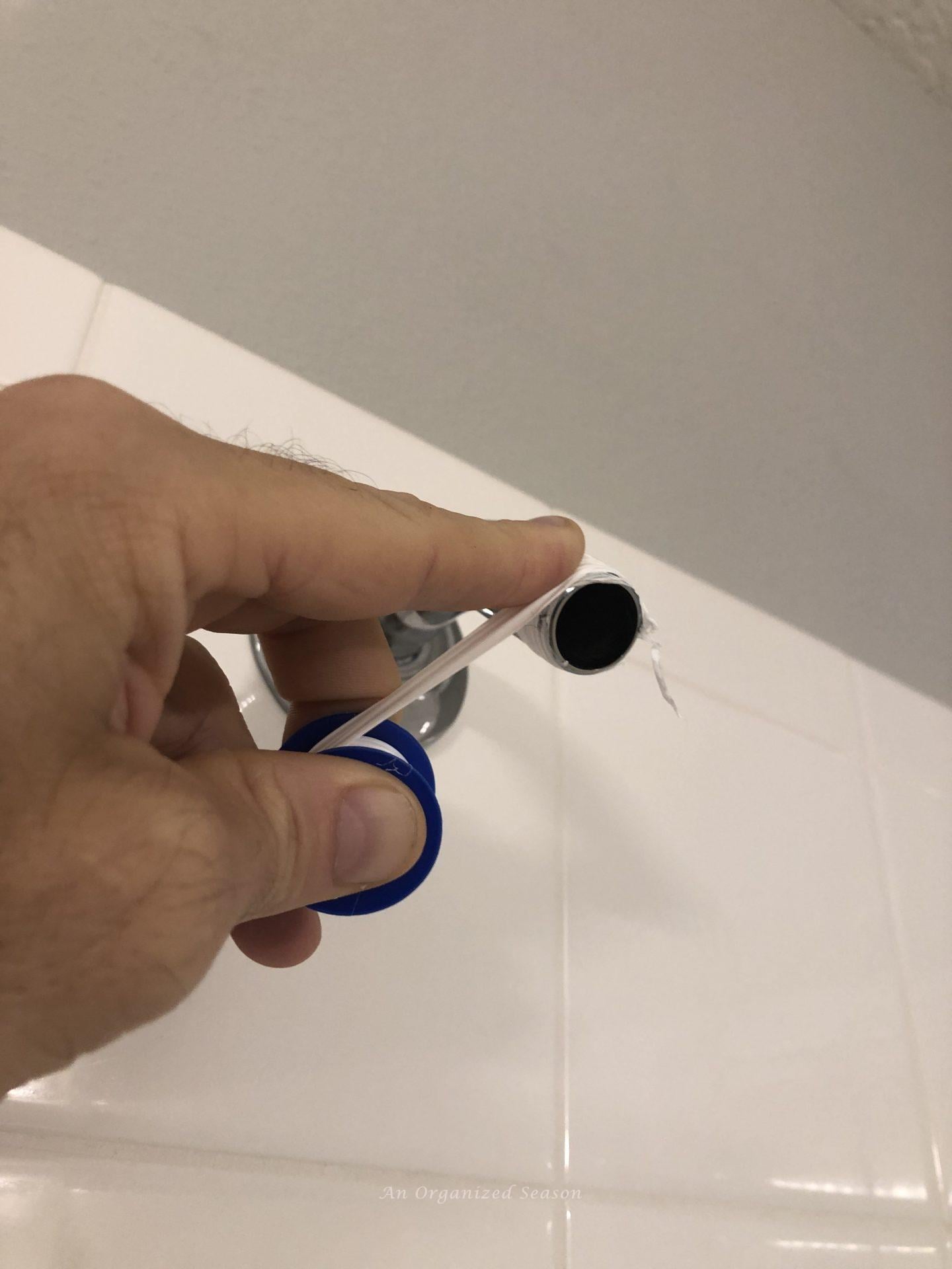 How to Install a New Shower Head - An Organized Season