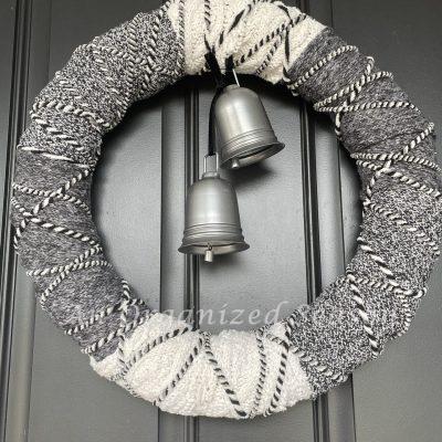 Make a Beautiful Winter Wreath from Old Sweaters
