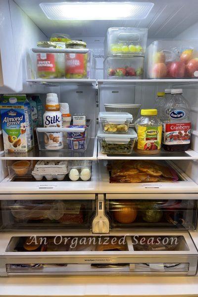 An organized refrigerator!