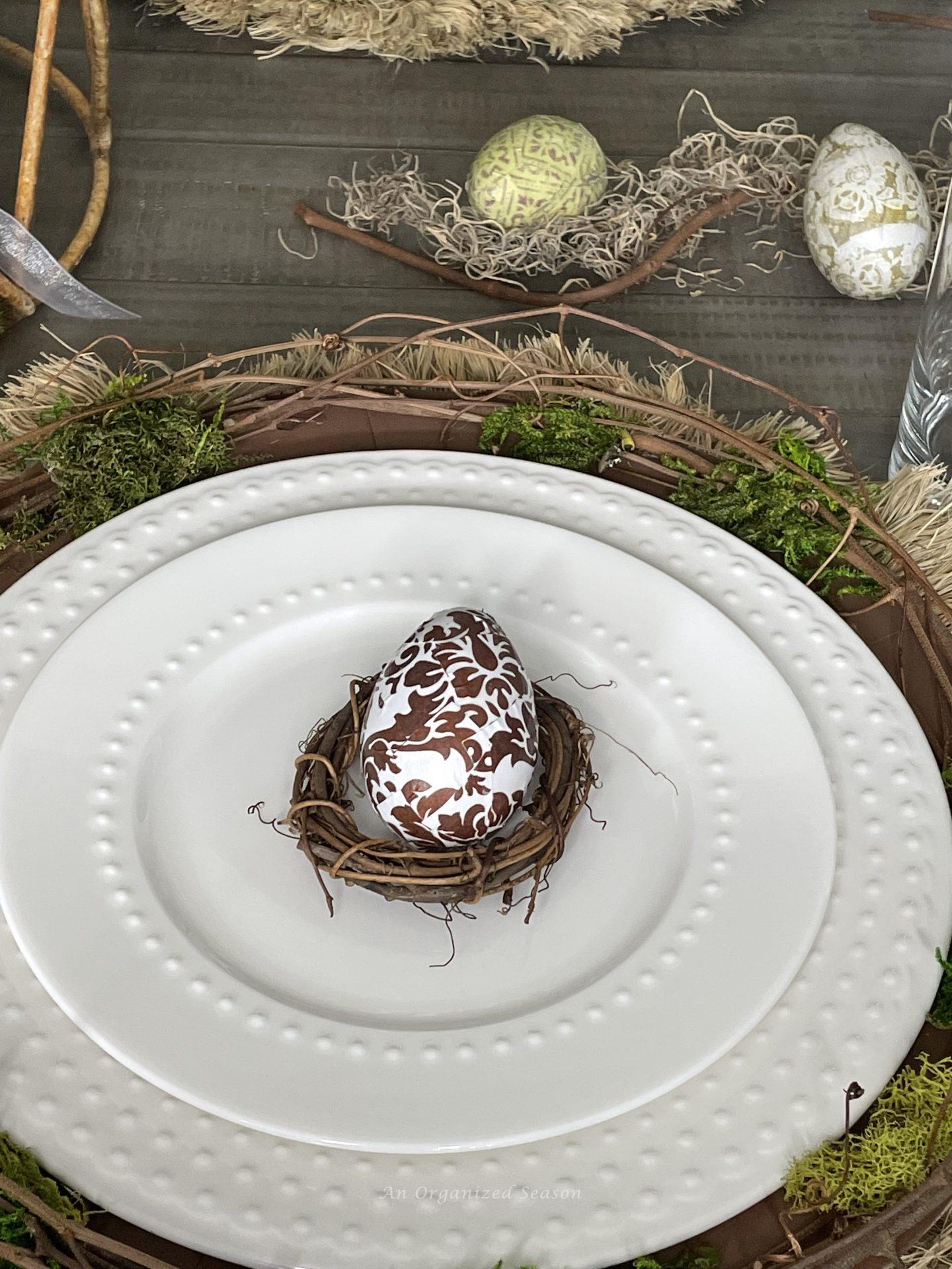 How to Create a Nature Inspired Easter Tablescape - An Organized Season