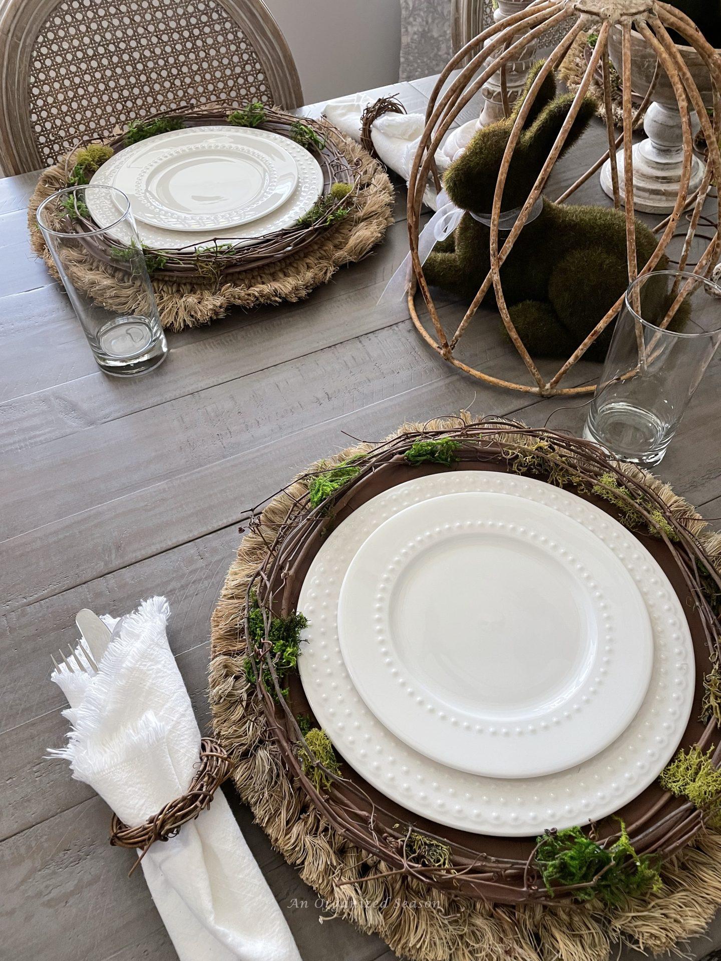 How to Create a Nature Inspired Easter Tablescape - An Organized Season