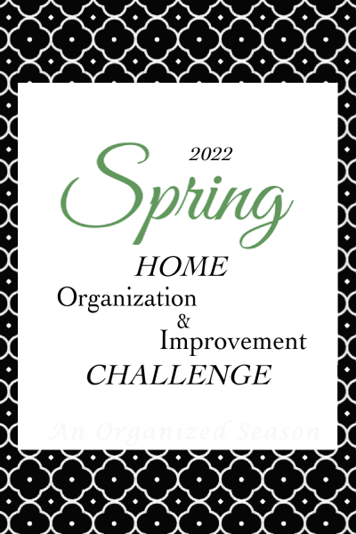 Spring Home Organization challenge