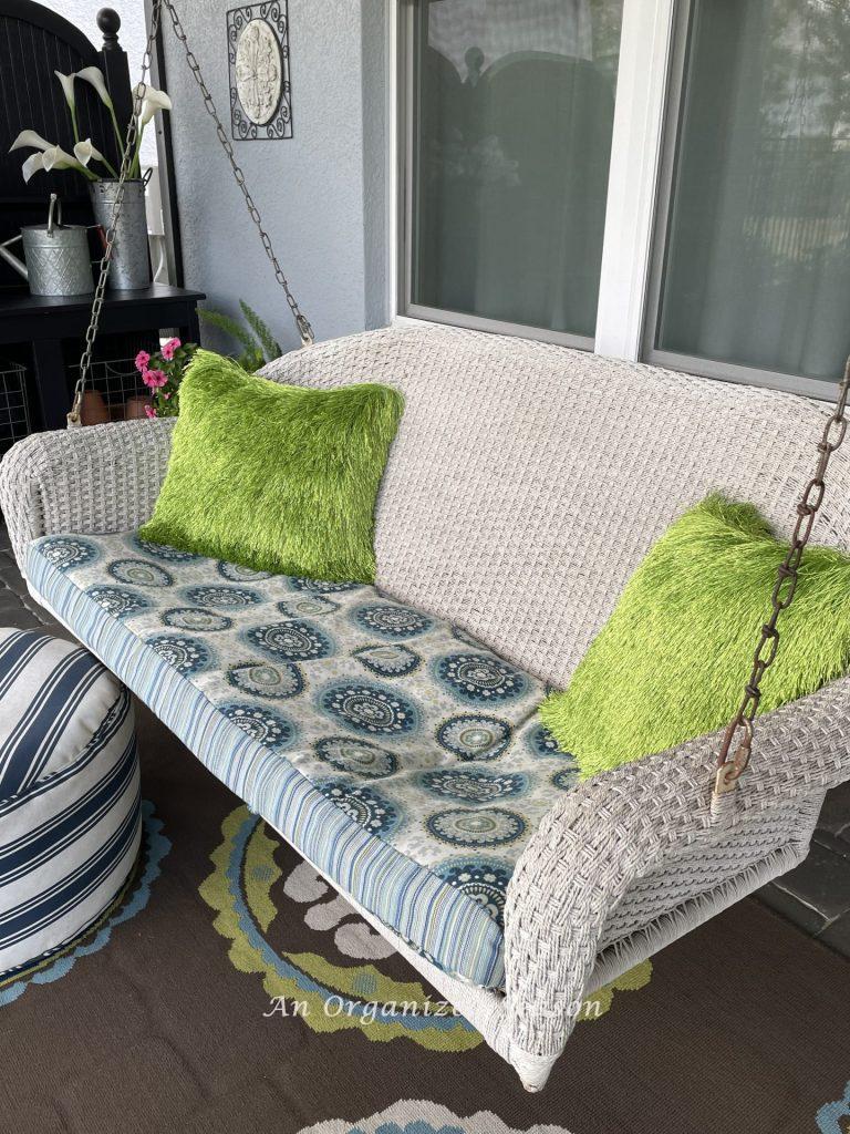 There are15 items you need to create a relaxing porch, hanging a porch swing is number four.