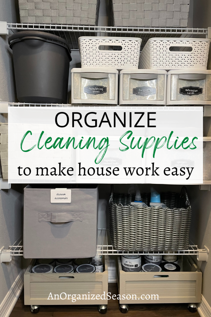 Organize Cleaning Supplies