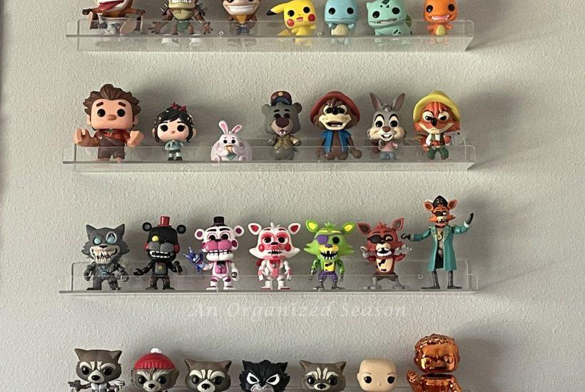 Organize collections in a kids bedroom