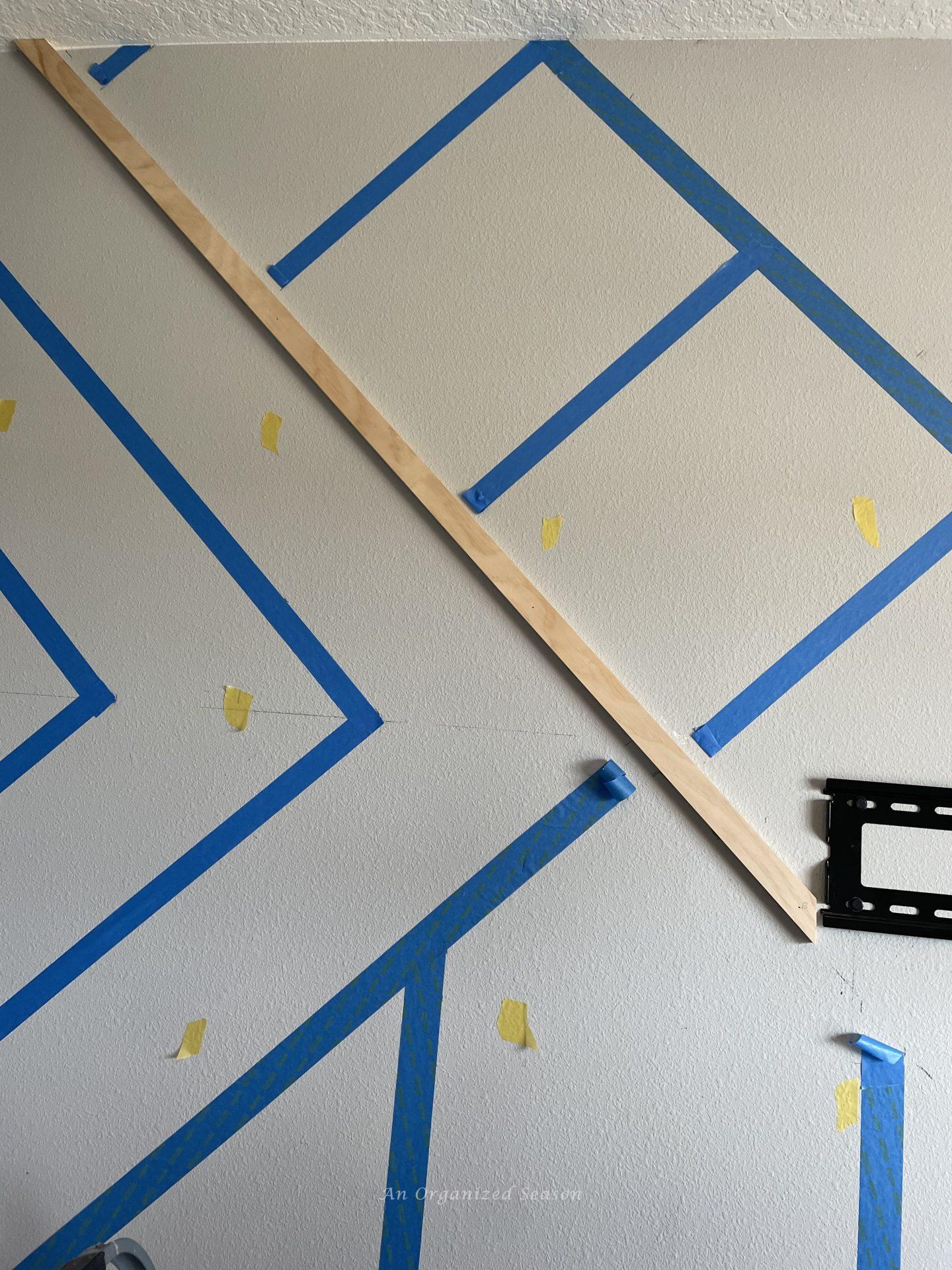 How to Build a Modern Accent Wall in a Bedroom - An Organized Season