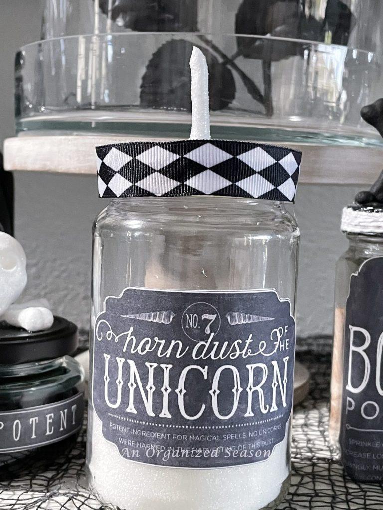 A jar of unicorn horn dust!