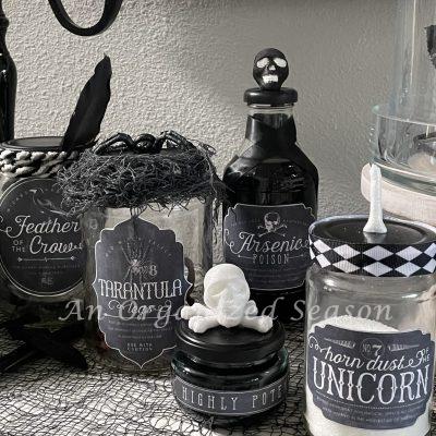 Learn to Make Spooky Potion Bottles from Jars