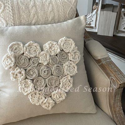 How to Make a Neutral Heart Pillow