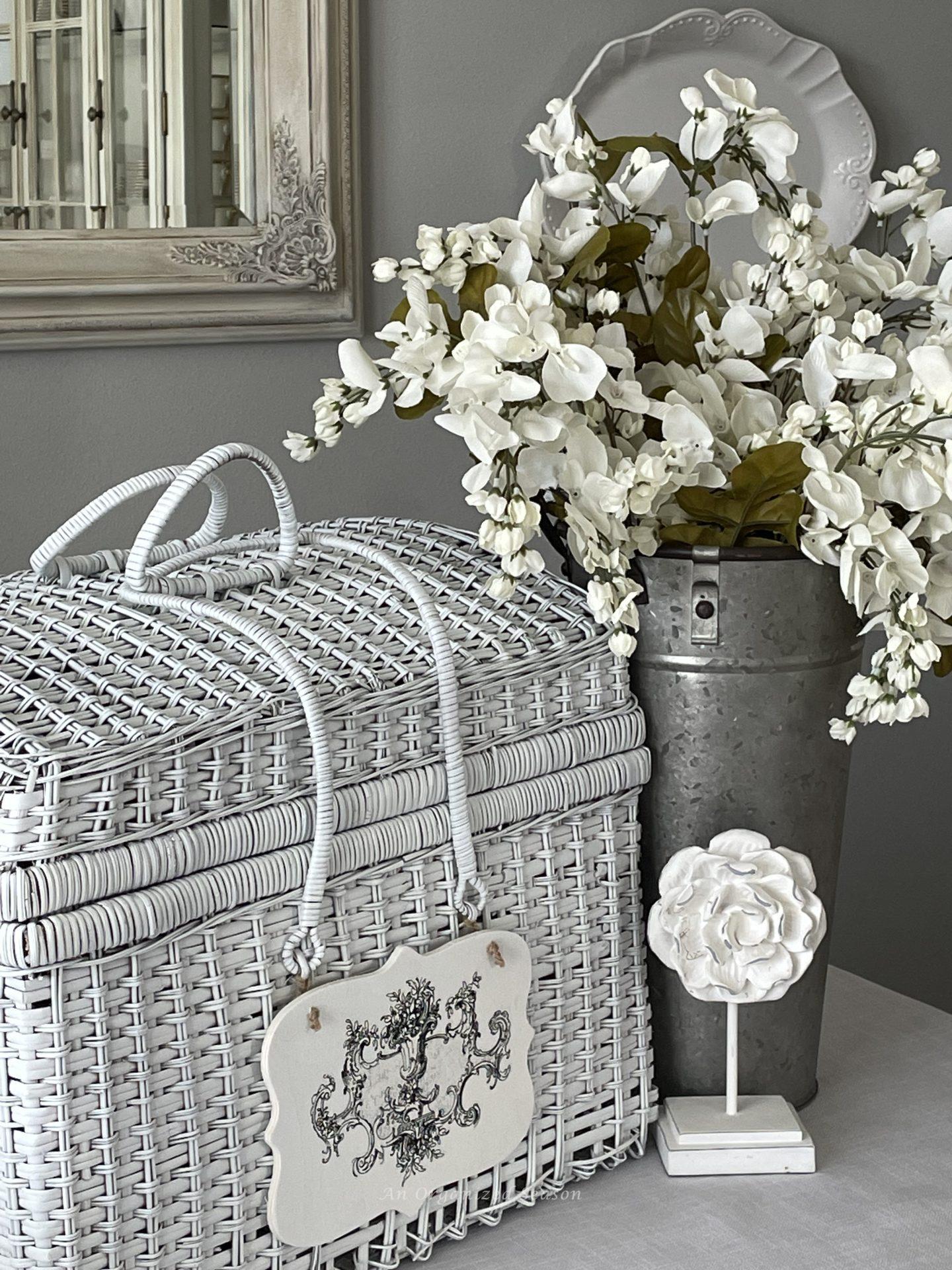 How to Upcycle an Old Picnic Basket An Organized Season