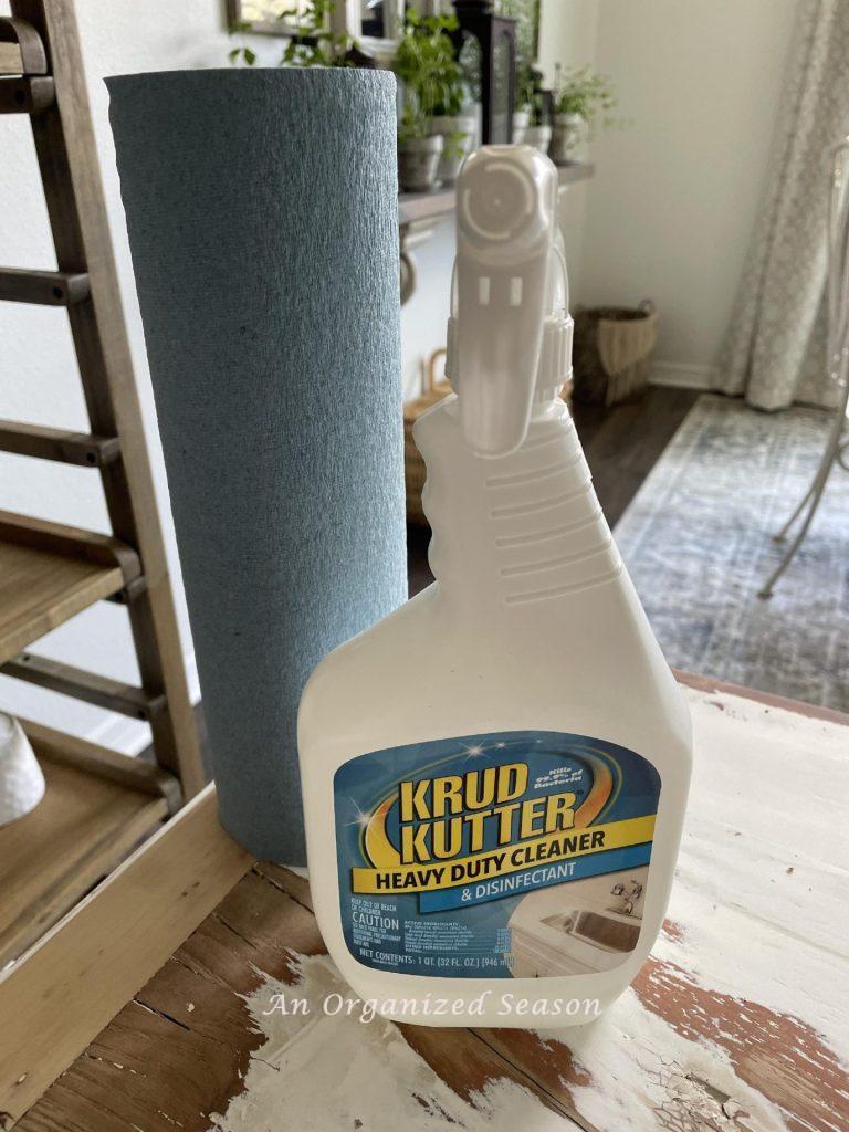 Clean furniture with Krud Kutter before you paint it. 