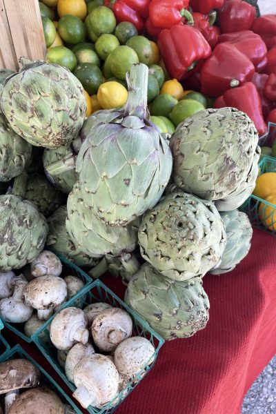 Vegetables at a farmers market