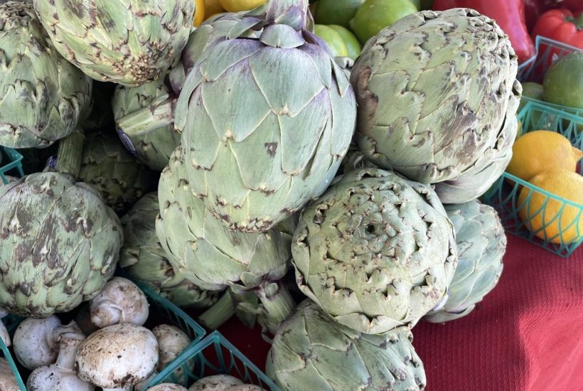 Vegetables at a farmers market