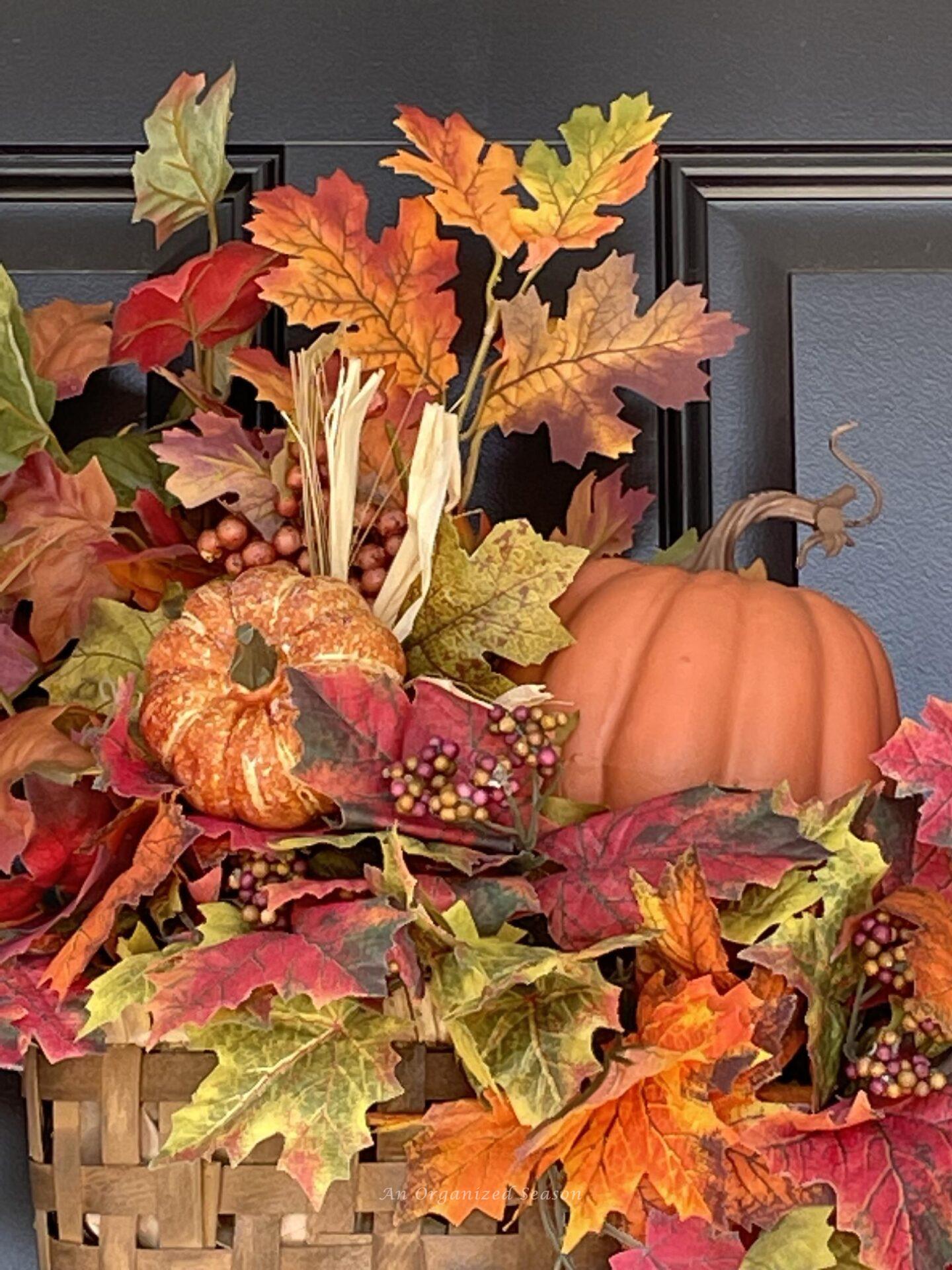 Super Simple 5 Minute Fall Wreath For Your Front Door - An Organized Season