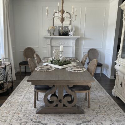 Dining Room Makeover With a New Rug, Wood Trim, and More