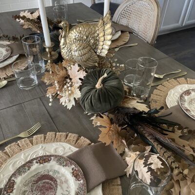 Simple But Elegant Thanksgiving Table Decor