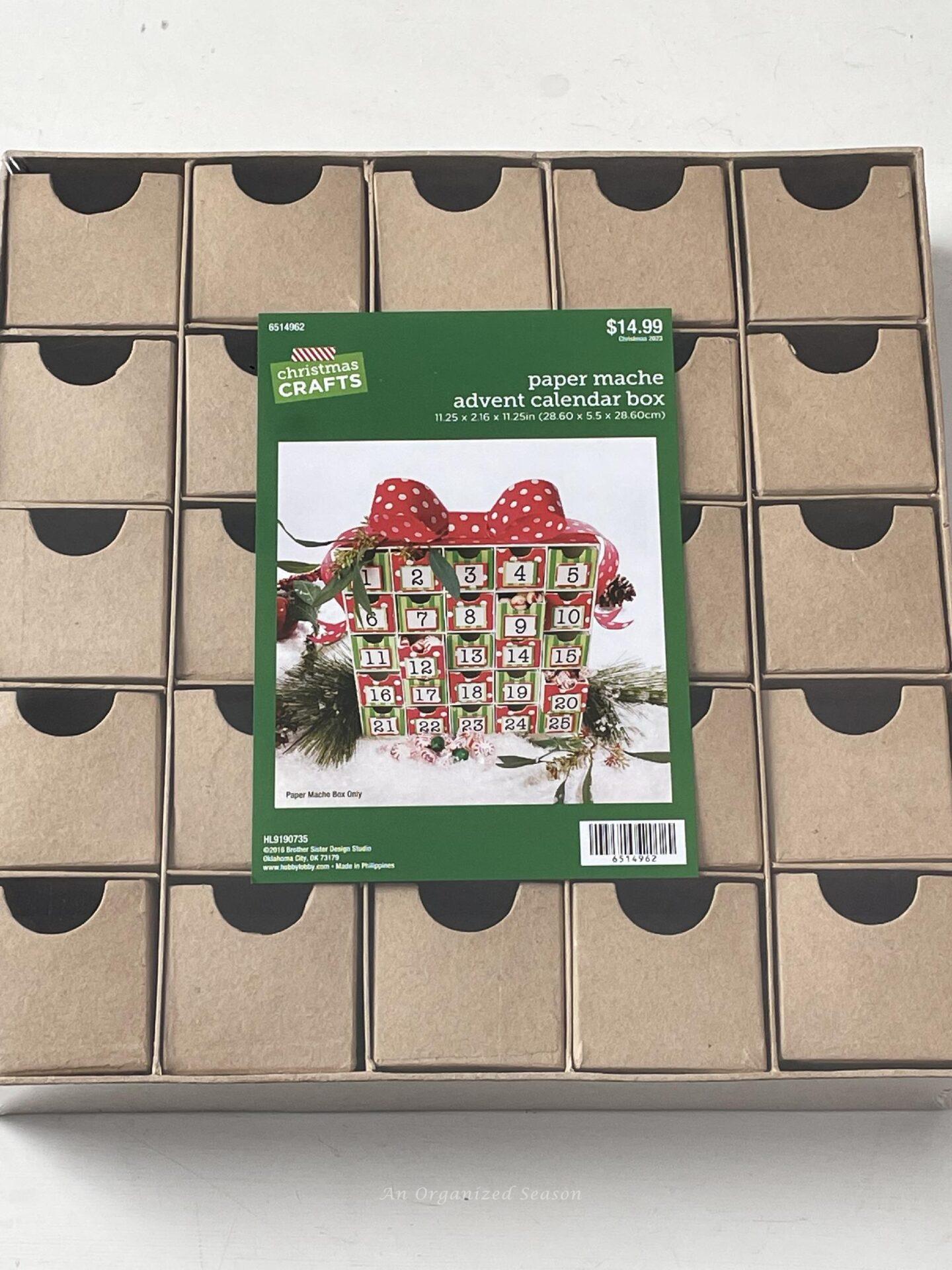 Inexpensive Way to Make a DIY Advent Calendar An Organized Season