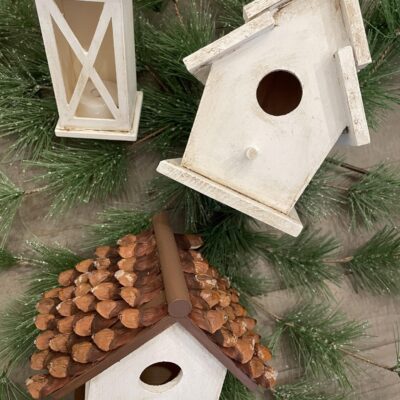 Transform Plain Birdhouses & Lanterns Into Beautiful DIY Wood Christmas Ornaments