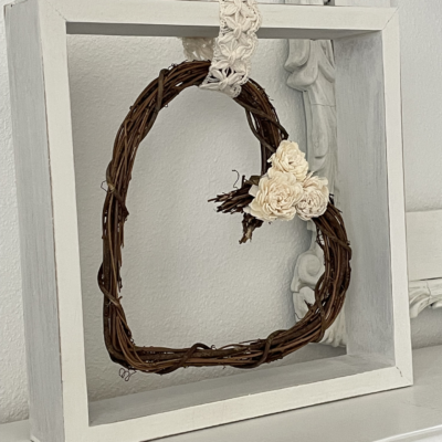 Simplistic Grapevine Heart Wreath DIY