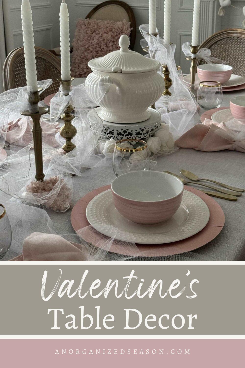 ValentinesTable Top Signage in Pink