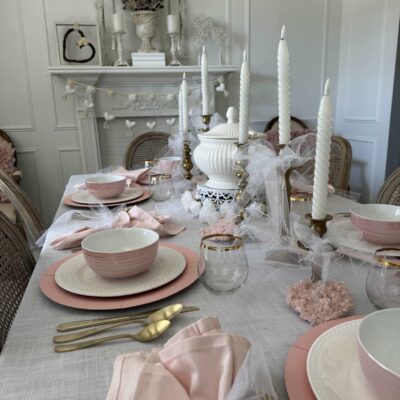 Pretty in Pink Table Decor Perfect for Valentine’s Day