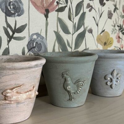 Beautiful DIY Flower Pots Dressed Up With Air Dry Clay