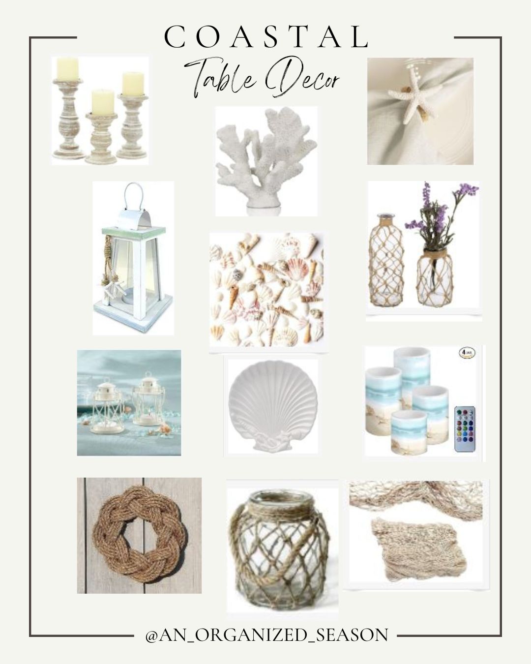 Image showcasing Simple Coastal Table Decor Ideas to Elevate Any Occasion - An Organized ...