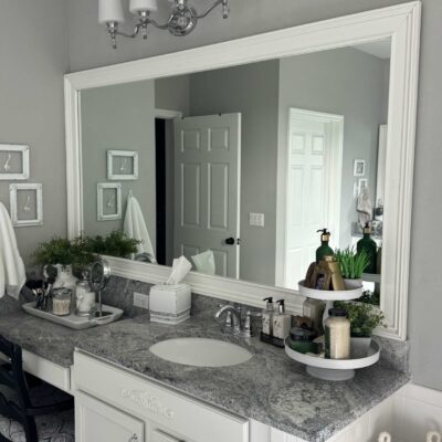 Upgrade Your Bathroom Mirror With a Beautiful DIY Frame