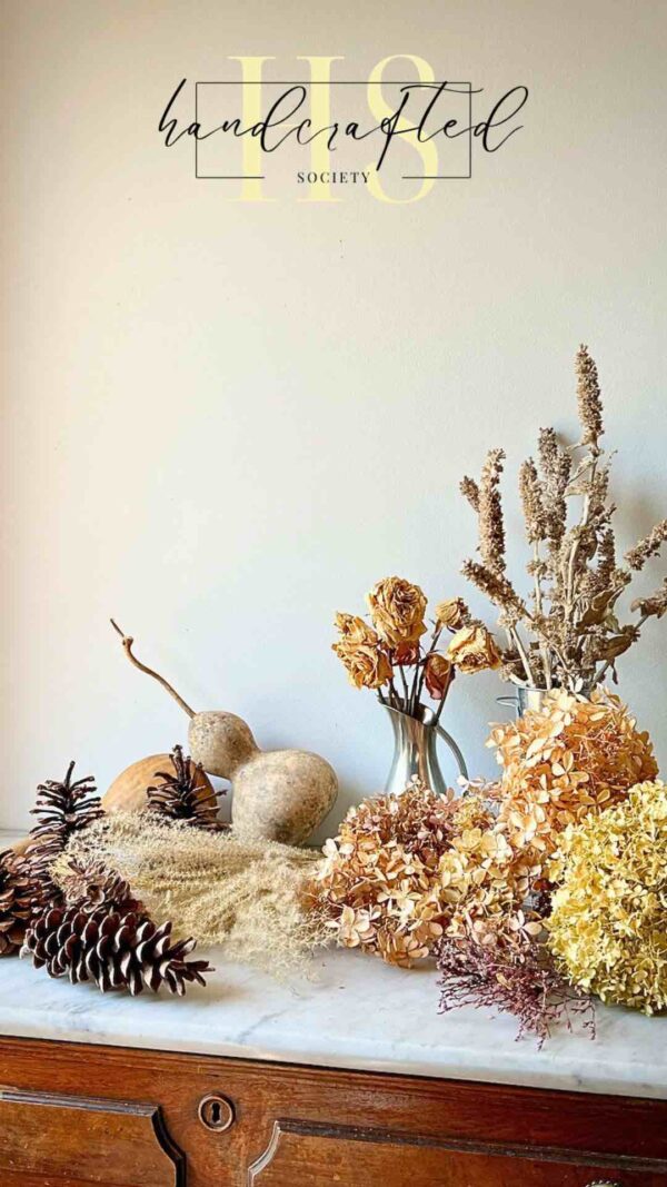 How to Make a Foraged Spanish Moss Wreath - An Organized Season