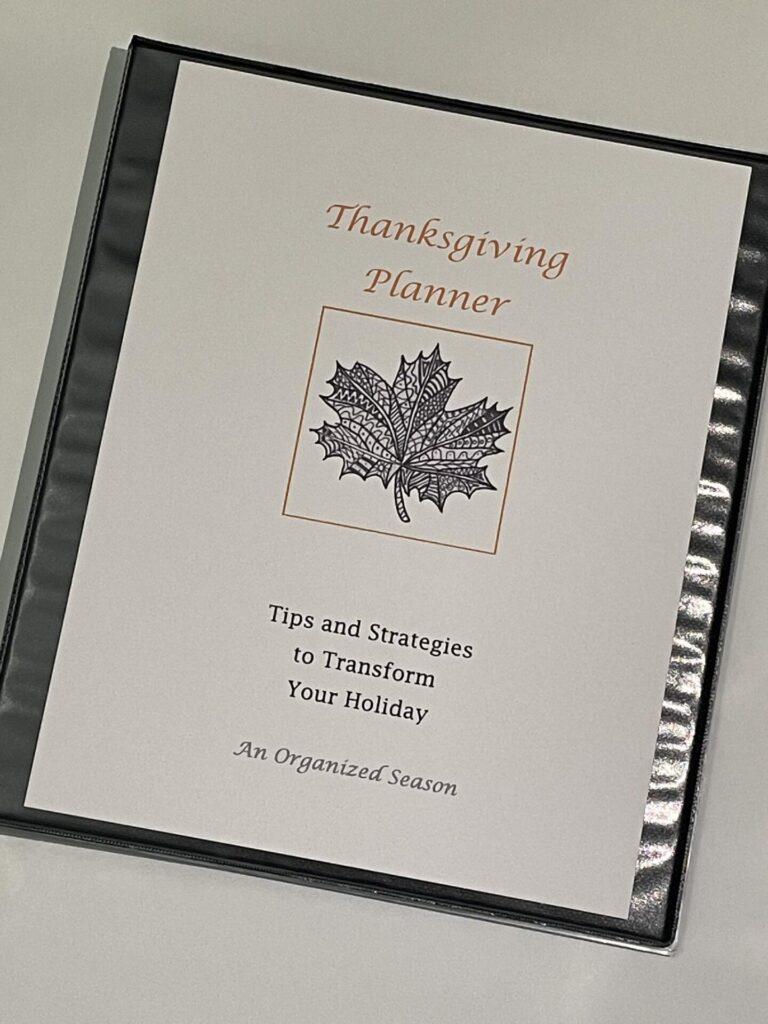 A Thanksgiving planner.