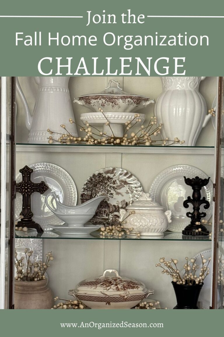 The Fall Home Organization Challenge - An Organized Season