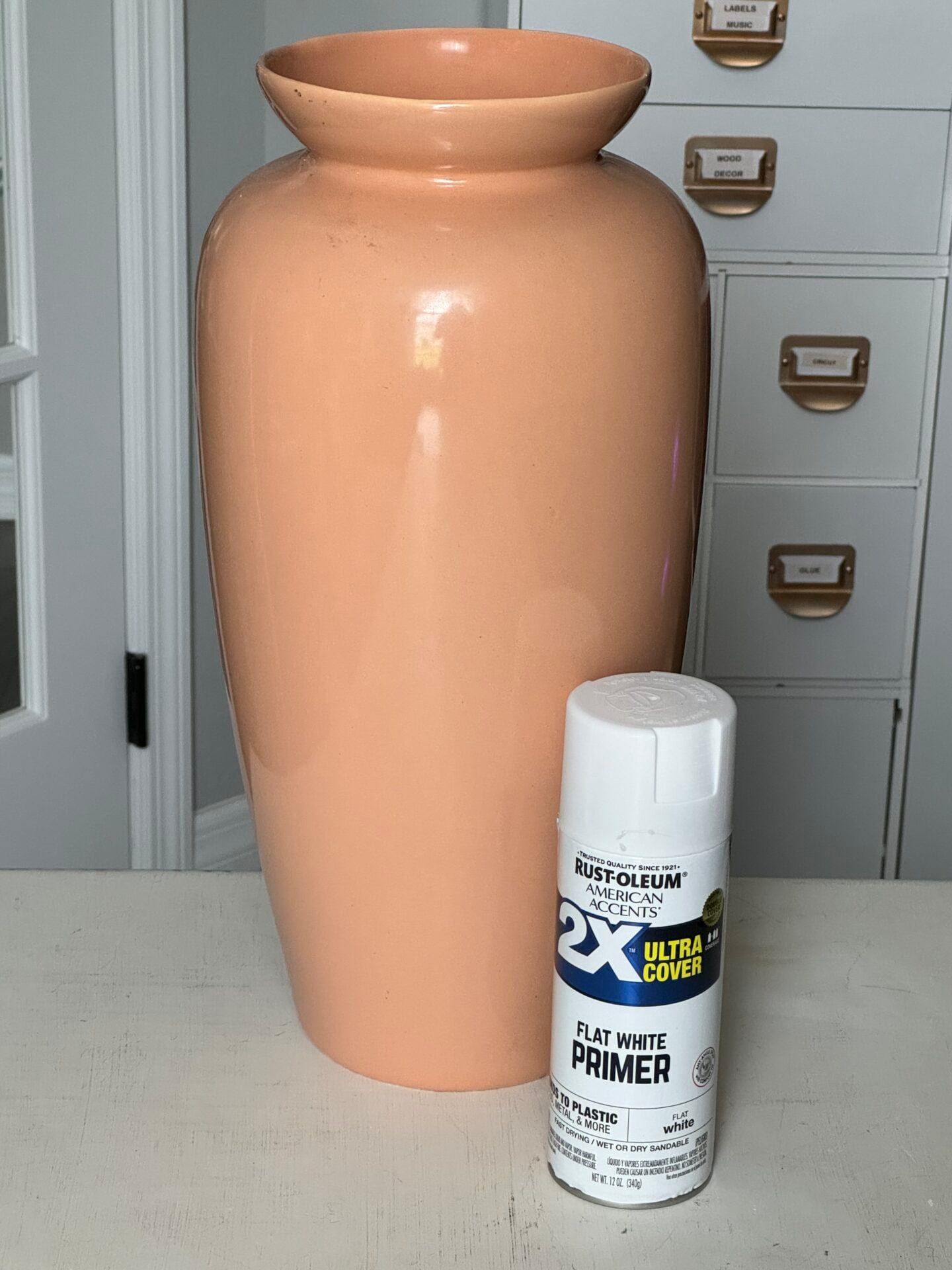 Easy Way to Upcycle An Outdated Thrift Store Vase - An Organized Season