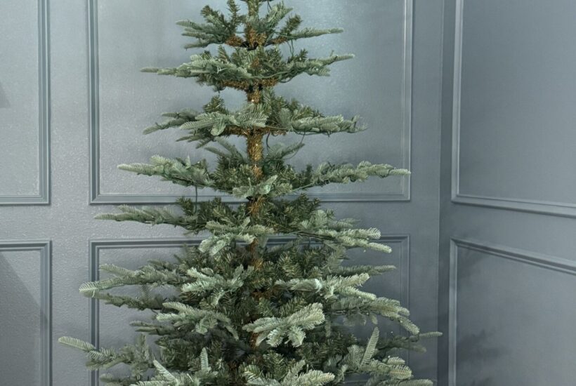 Noble fir artificial Christmas tree.
